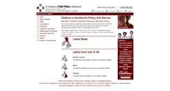 Desktop Screenshot of childpolicyinfo.childreninscotland.org.uk