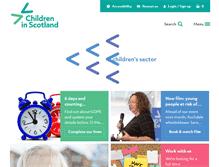 Tablet Screenshot of childreninscotland.org.uk